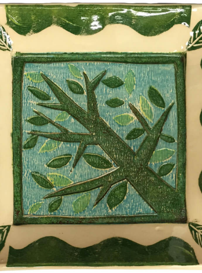Colorful Reduction Clay Prints