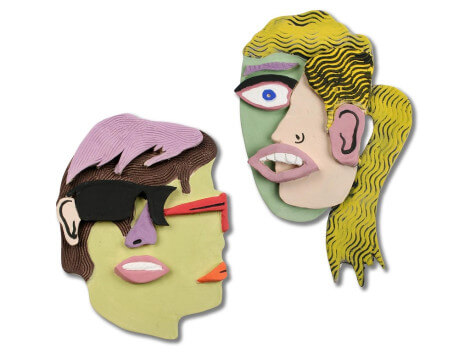 Cubist Clay Portrait