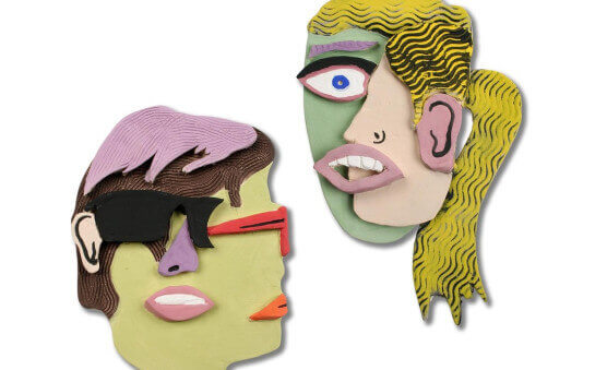 Cubist Clay Portrait