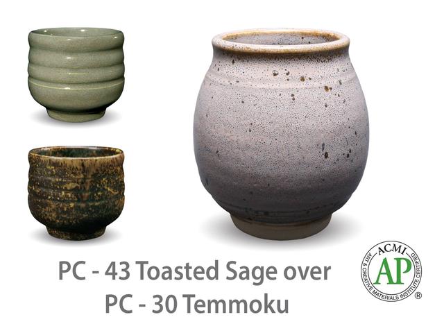 thumbnail image 2 of Amaco Potter's Choice Temmoku Glaze - 1 Pint Jar - Cone 10 Reduction Effects In Oxidation Firing 2 of 9