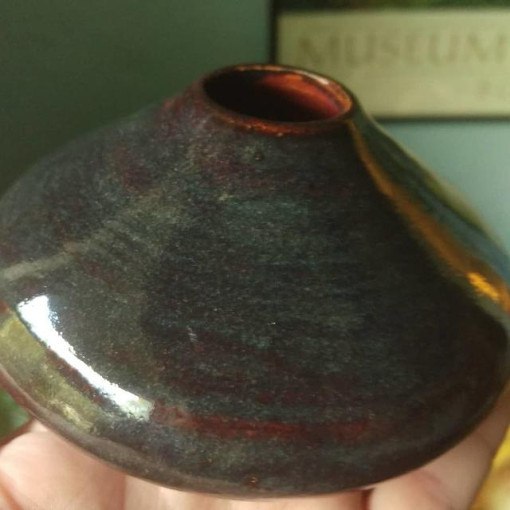 PC55 Chun Plum over PC36 Ironstone AMACO Brent