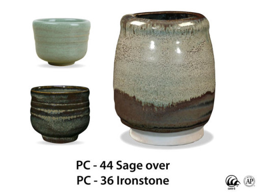 PC44 Sage over PC36 Ironstone AMACO Brent