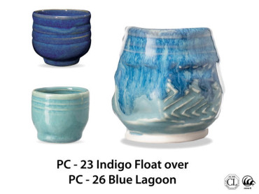 Layering Indigo Float PC-23 Indigo Float over PC-26 Blue Lagoon | AMACO Brent