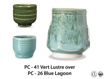 Glaçure AMACO Potters Choice Vert Lustre PC-41 - Cône 5-6, Alimentaire - Neuf