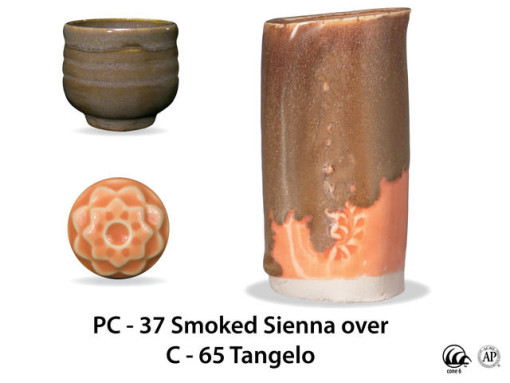 PC37 Smoked Sienna over C65 Tangelo AMACO Brent