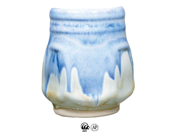 Umber Float Layering Chart PC-23 Indigo Float over PCF-19 Cirrus Flow | AMACO Brent