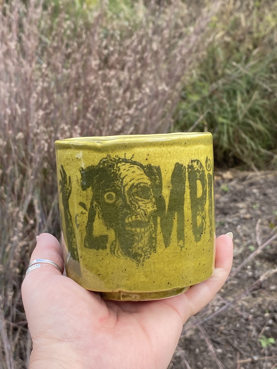 PC-29 over commercial underglaze transfer